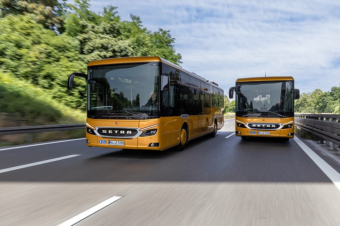 Pressefahrt Schwäbisch Gmünd: Die neue Setra MultiClass 500 LE