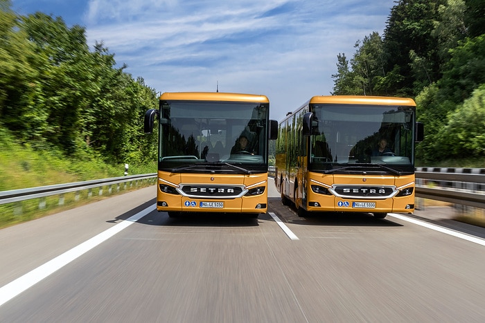 Pressefahrt Schwäbisch Gmünd: Die neue Setra MultiClass 500 LE