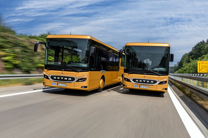 Pressefahrt Schwäbisch Gmünd: Die neue Setra MultiClass 500 LE