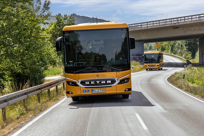 Pressefahrt Schwäbisch Gmünd: Die neue Setra MultiClass 500 LE