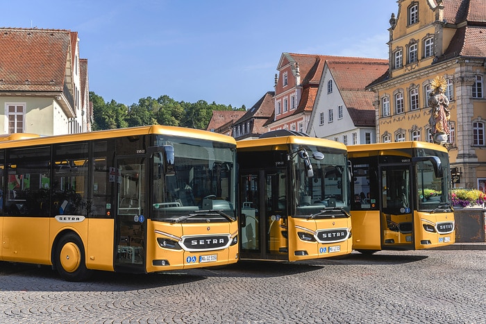Pressefahrt Schwäbisch Gmünd: Die neue Setra MultiClass 500 LE