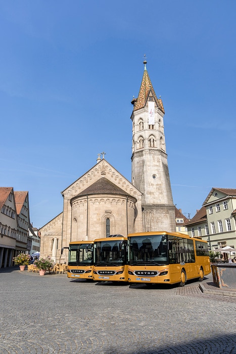Pressefahrt Schwäbisch Gmünd: Die neue Setra MultiClass 500 LE