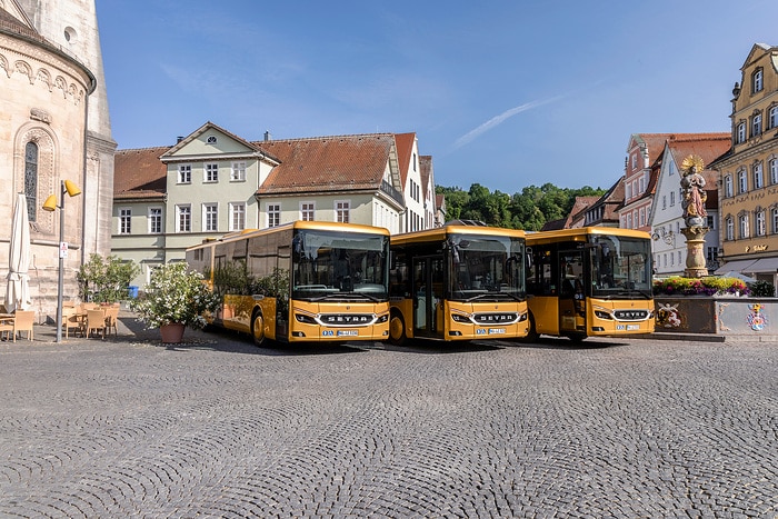 Pressefahrt Schwäbisch Gmünd: Die neue Setra MultiClass 500 LE