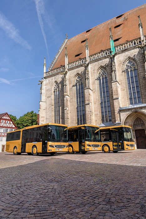 Pressefahrt Schwäbisch Gmünd: Die neue Setra MultiClass 500 LE