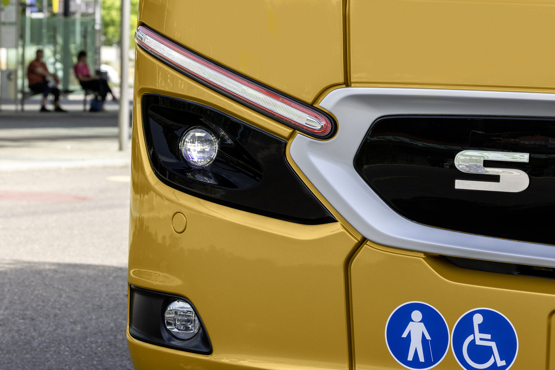 Setra MultiClass 500 LE, S 510 LE, Honiggelb metallic Pressefahrt Schwäbisch Gmünd: Setra MultiClass 500 LE