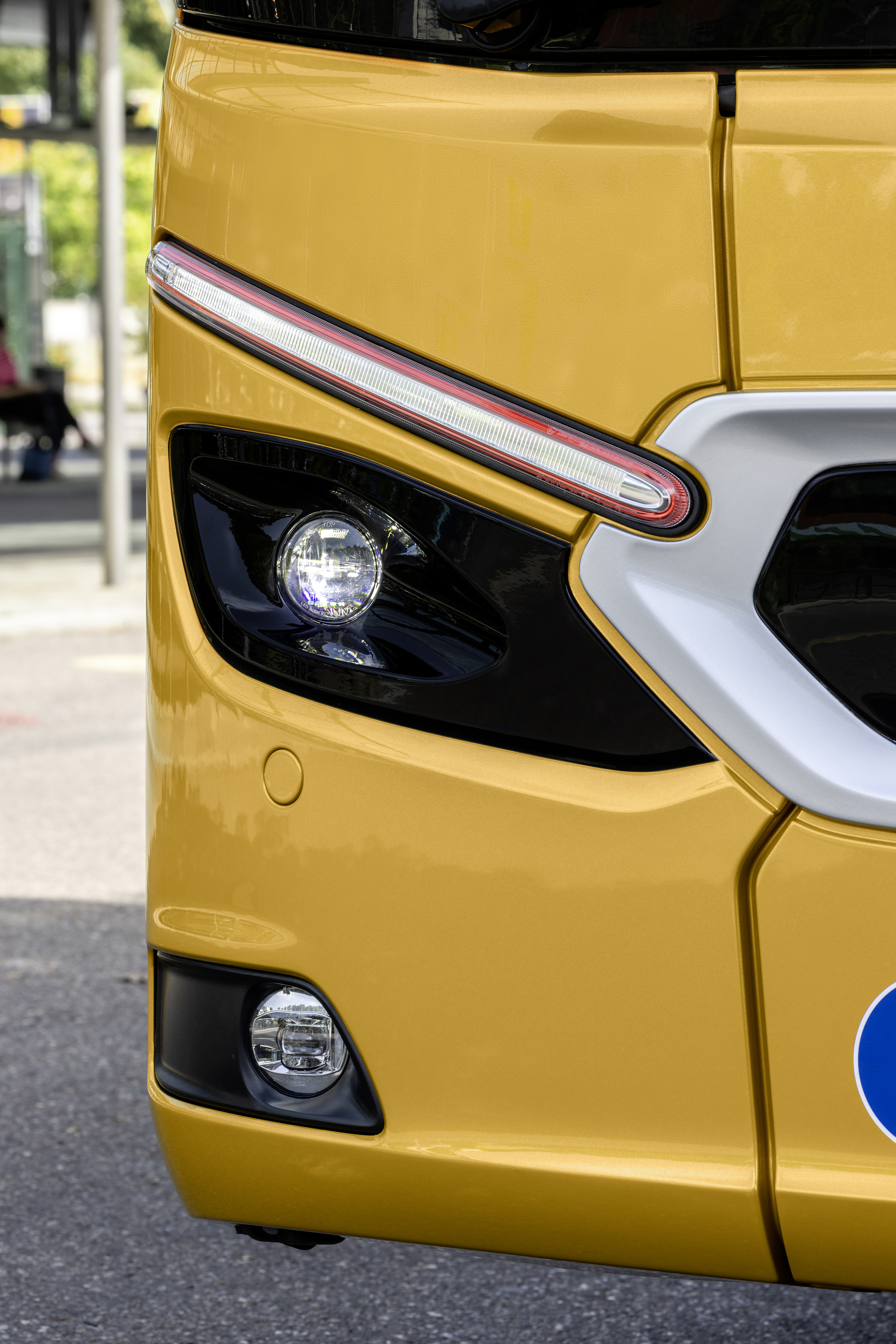 Setra MultiClass 500 LE, S 510 LE, Honiggelb metallic Pressefahrt Schwäbisch Gmünd: Setra MultiClass 500 LE