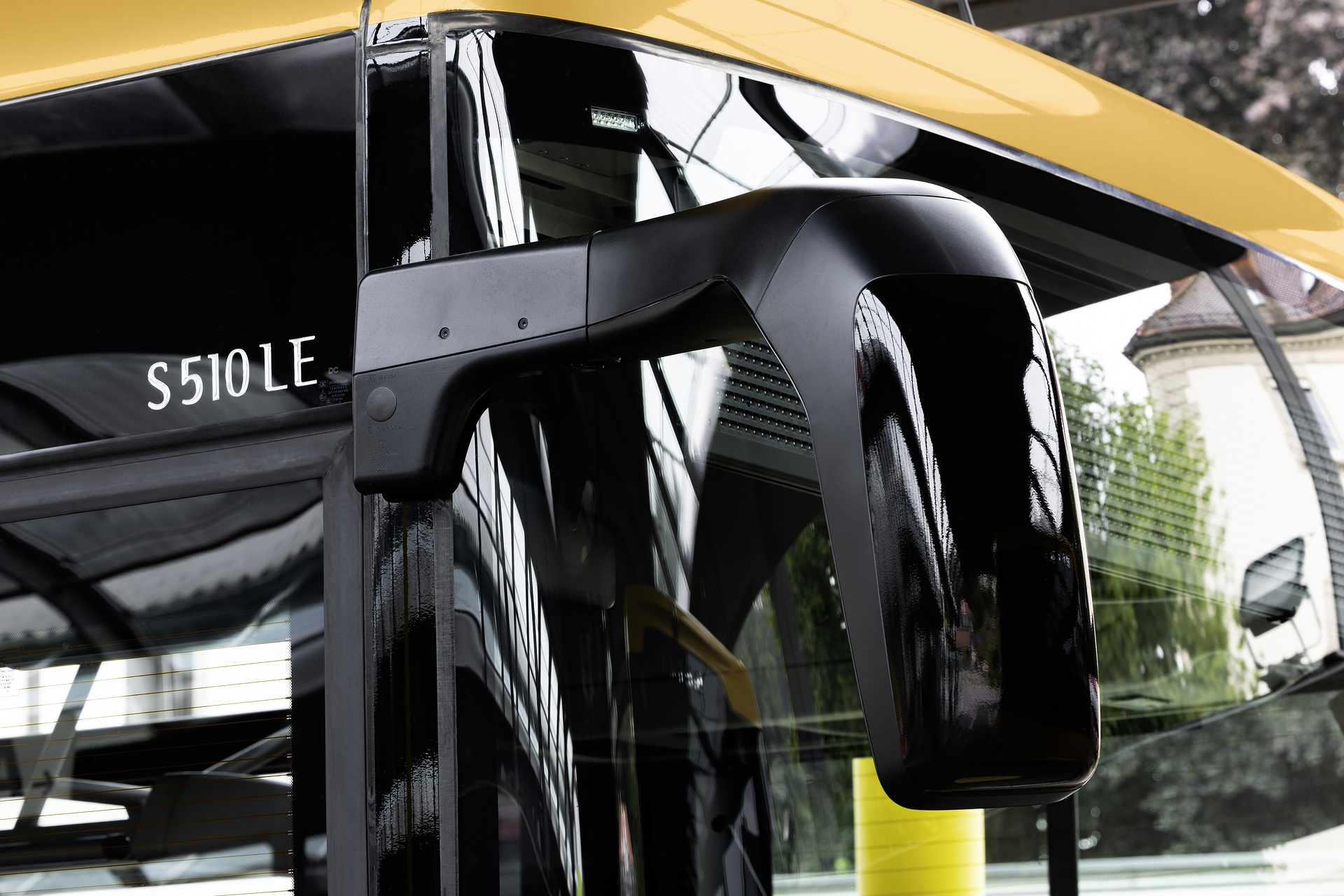Setra MultiClass 500 LE, S 510 LE, Honiggelb metallic Pressefahrt Schwäbisch Gmünd: Setra MultiClass 500 LE