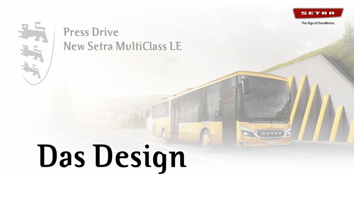 Press Drive Setra MultiClass LE - Design, June 2023