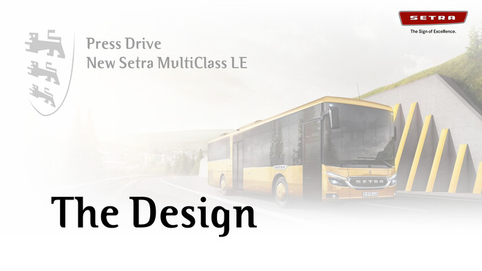 Press Drive Setra MultiClass LE - Design, June 2023