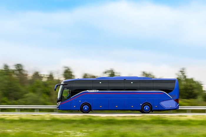 Setra S 515 HD test vehicle