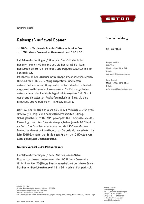Reisespaß auf zwei Ebenen
