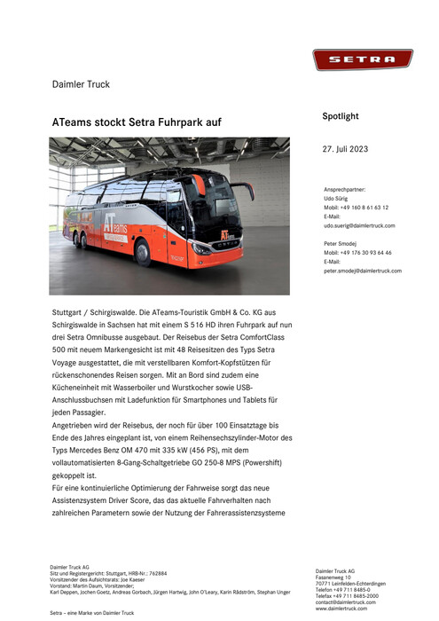 ATeams stockt Setra Fuhrpark auf