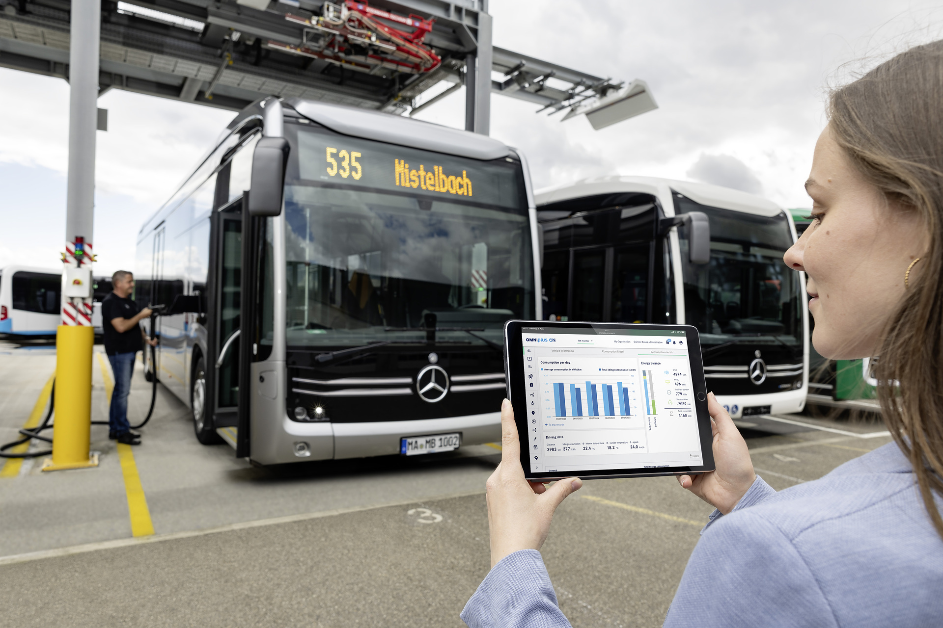 Daimler Buses auf der Messe Busworld Europe 2023 in Brüssel: Elektromobilität, Sicherheit und Nachhaltigkeit im Mittelpunkt