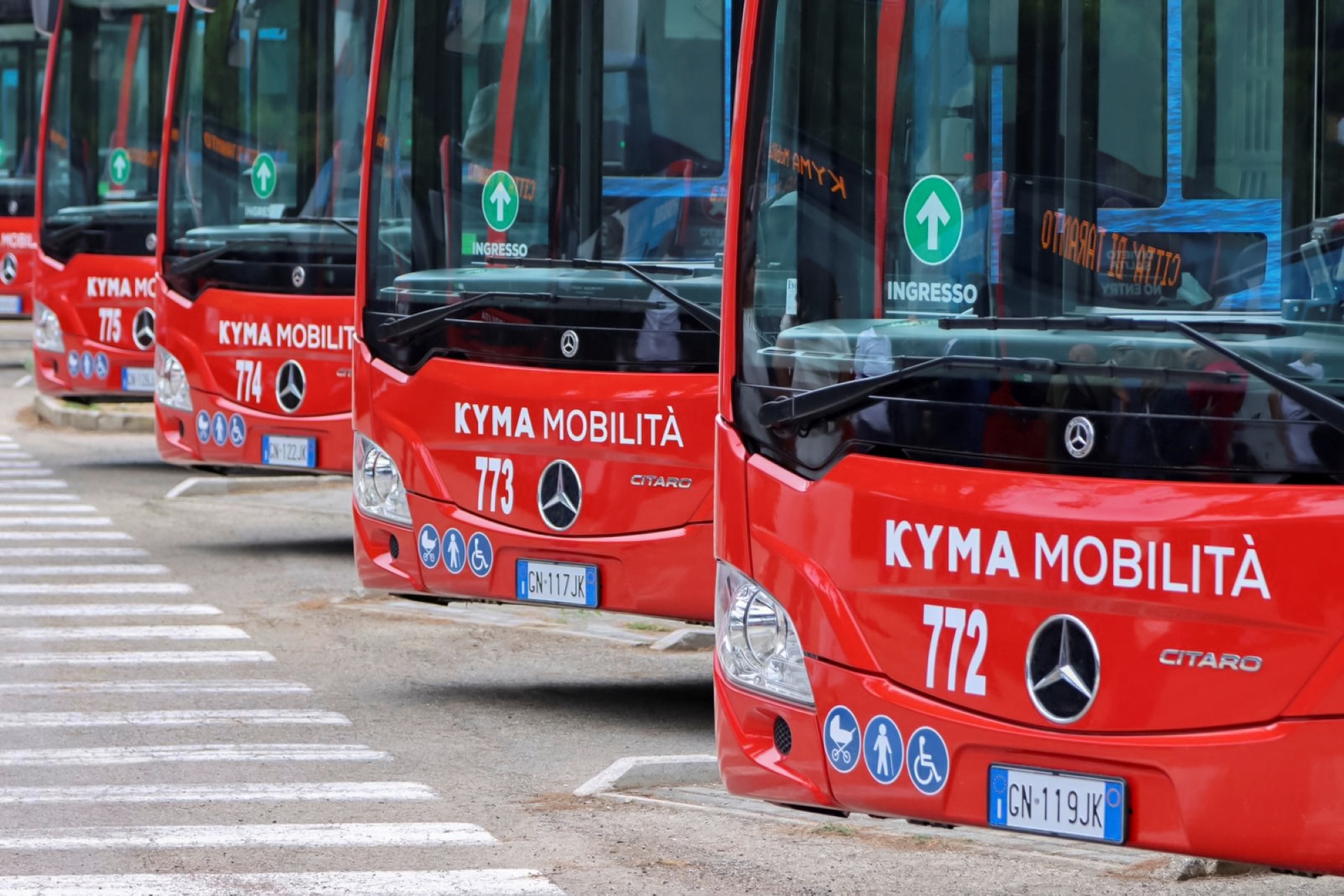 Elektrifizierter ÖPNV in Italien: 56 Mercedes-Benz Citaro hybrid für Kyma Mobilità in Tarent