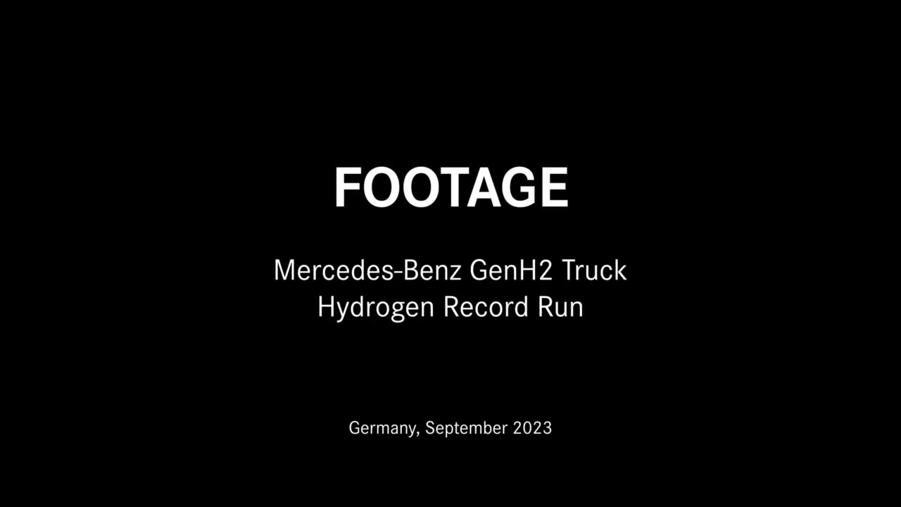 Daimler Truck #HydrogenRecordRun: Mercedes-Benz GenH2 Truck - Footage