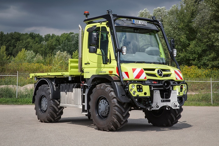 Unimog U 535 mit Traktorzulassung wird auf der Agritechnica zu sehen sein