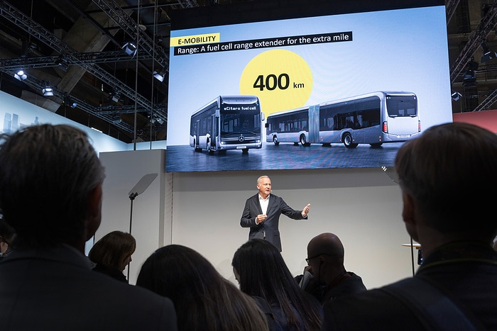 Daimler Buses auf der busworld 2023 in Brüssel
