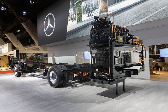 Daimler Buses auf der busworld 2023 in Brüssel