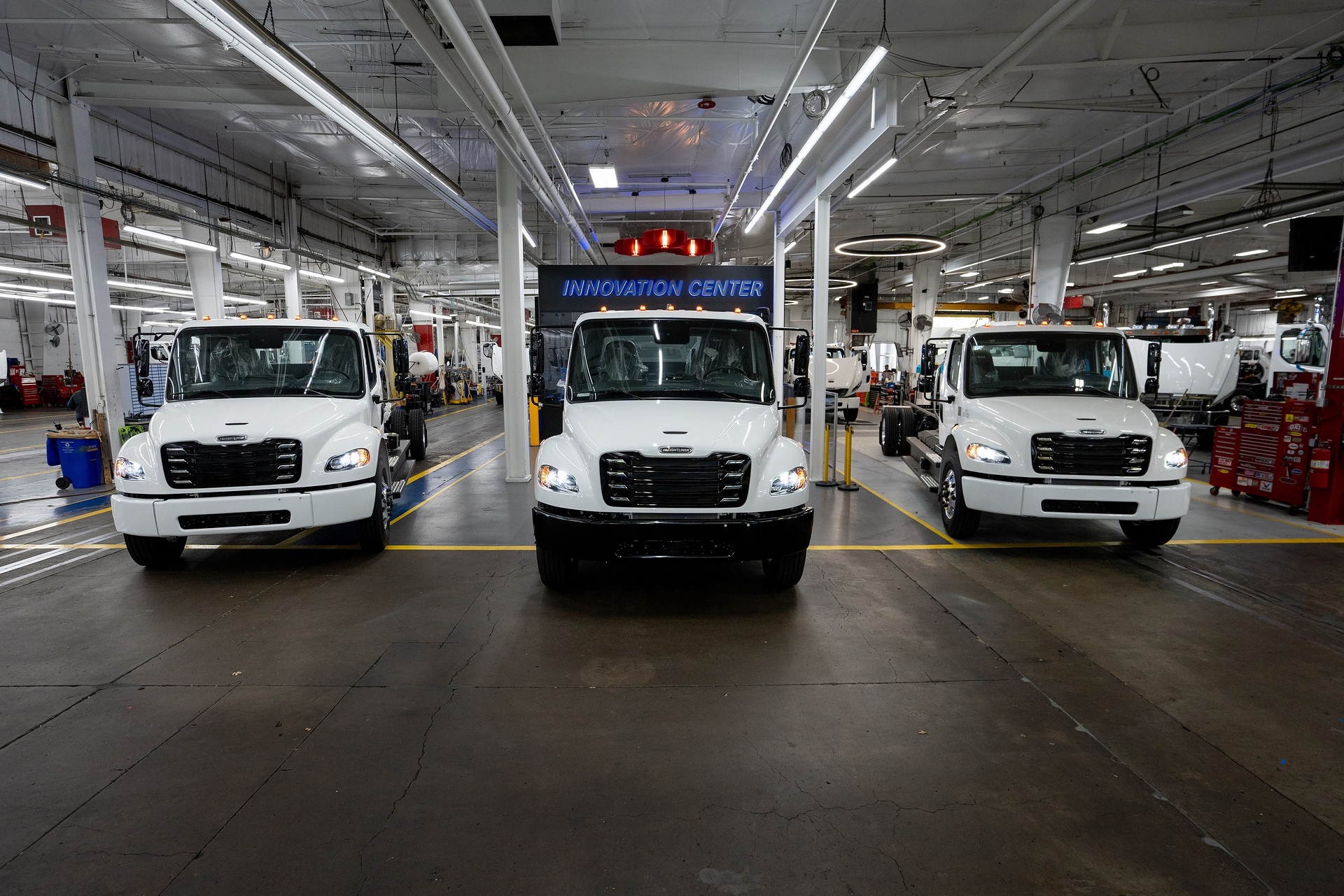 Daimler Truck North America starts series production of battery electric Freightliner eM2