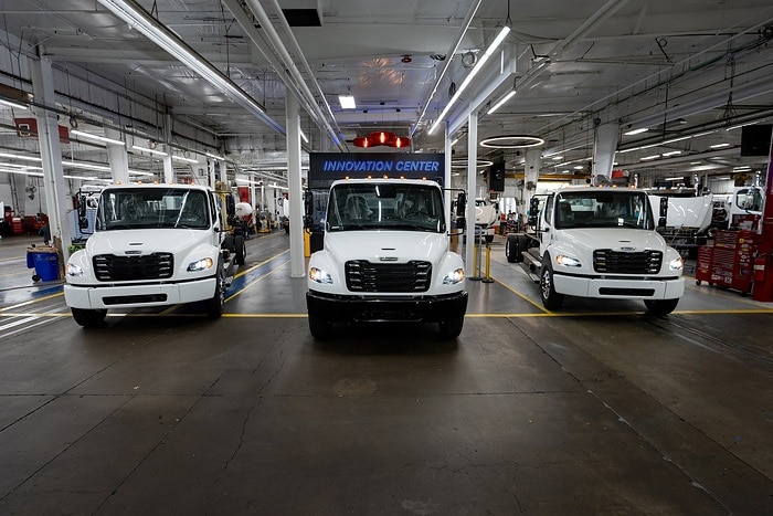 Daimler Truck North America starts series production of battery electric Freightliner eM2