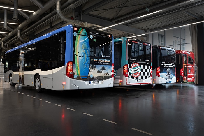 News from Spillmann's Creative Workshop: Themed Buses with Surprising Exterior Design