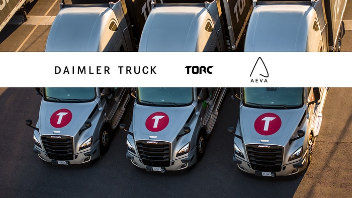 Daimler Truck und TORC Robotics wählen Aeva als Lieferanten hochmoderner LiDAR-Technologie für die Serienproduktion autonomer Lkw