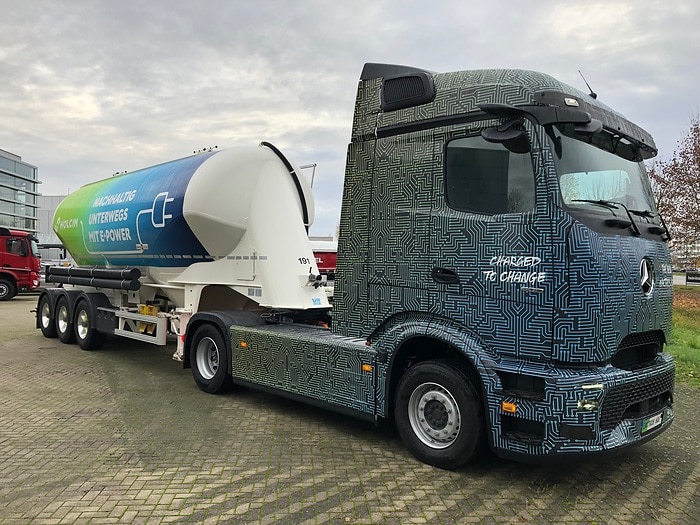 1.000 batterieelektrische Lkw mit Stern: Holcim setzt auf Mercedes-Benz eActros 600