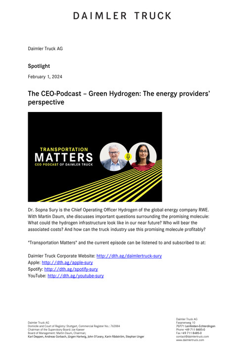 The CEO-Podcast – Green Hydrogen: The energy providers’ perspective