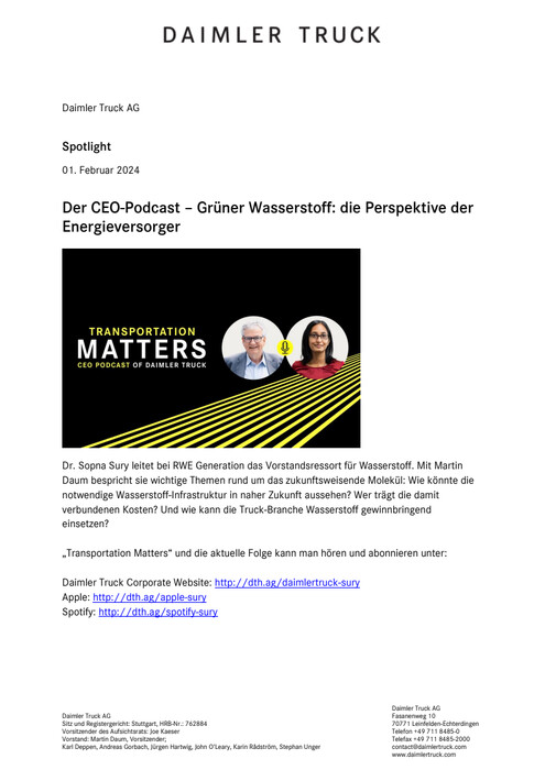 Der CEO-Podcast – Grüner Wasserstoff: die Perspektive der Energieversorger