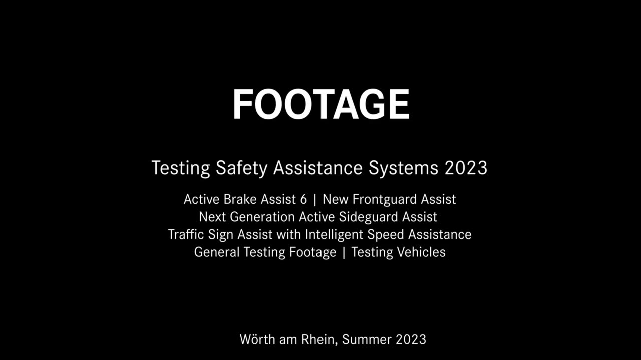 Footage: Testing Safety Assistance Systems 2023