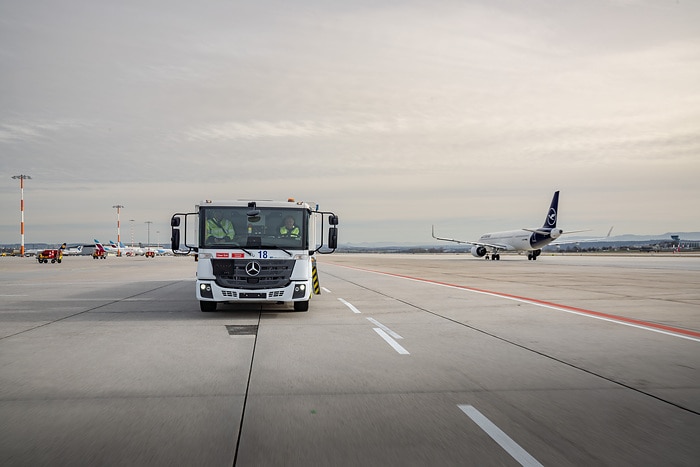 Charge, refuel, fly: Delivering the Mercedes-Benz eEconic for aircraft refueling