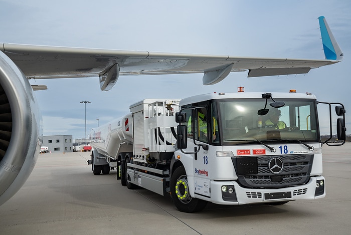 Charge, refuel, fly: Delivering the Mercedes-Benz eEconic for aircraft refueling