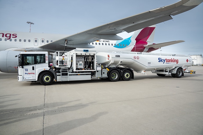 Charge, refuel, fly: Delivering the Mercedes-Benz eEconic for aircraft refueling