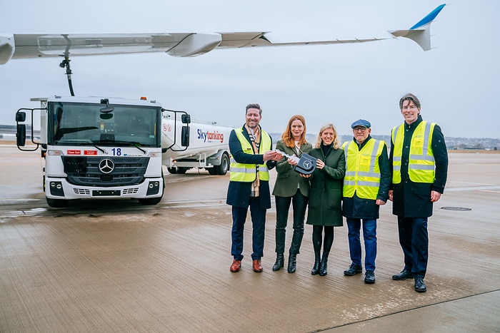 Charge, refuel, fly: Delivering the Mercedes-Benz eEconic for aircraft refueling