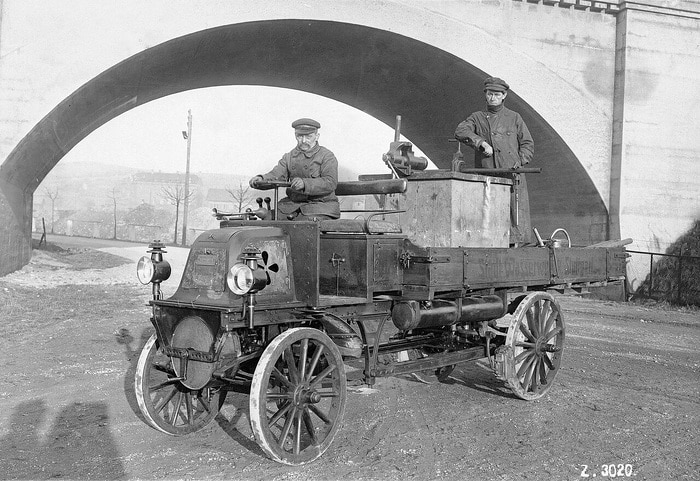 Eine echte Rarität der Daimler Kardan-Lastwagen von 1899