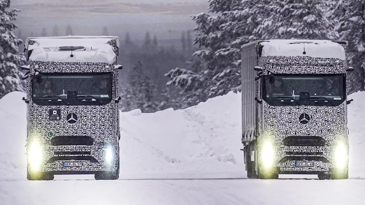 Mercedes-Benz Trucks successfully completes final winter trials in Finland of the eActros 600 prior to start of series production