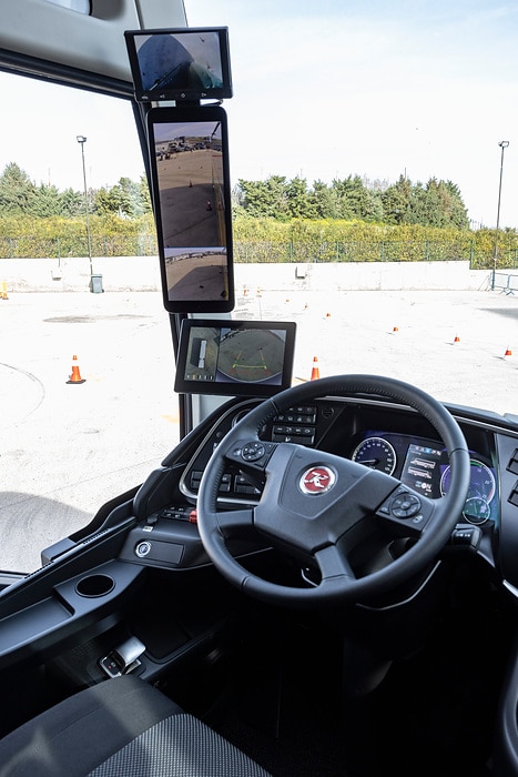 Daimler Buses demonstrates modern safety and drive systems under real-life conditions