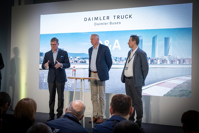 Daimler Buses demonstrates modern safety and drive systems under real-life conditions