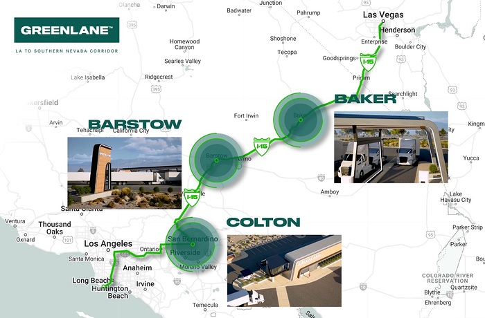 Daimler Truck: Greenlane Joint Venture announces Corridor of Commercial EV Charging Stations from Los Angeles to Las Vegas