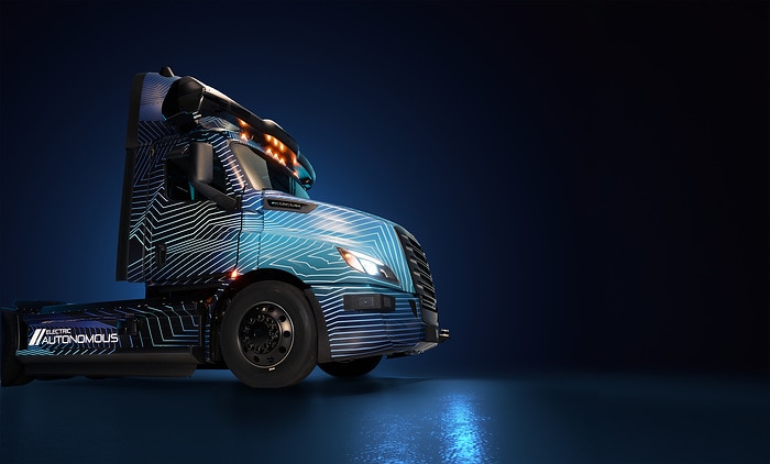 Daimler Truck unveils battery electric autonomous Freightliner eCascadia technology demonstrator