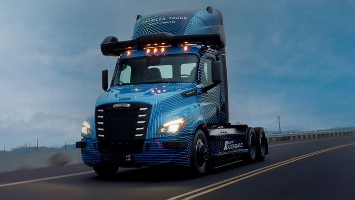 Daimler Truck unveils battery electric autonomous Freightliner eCascadia technology demonstrator