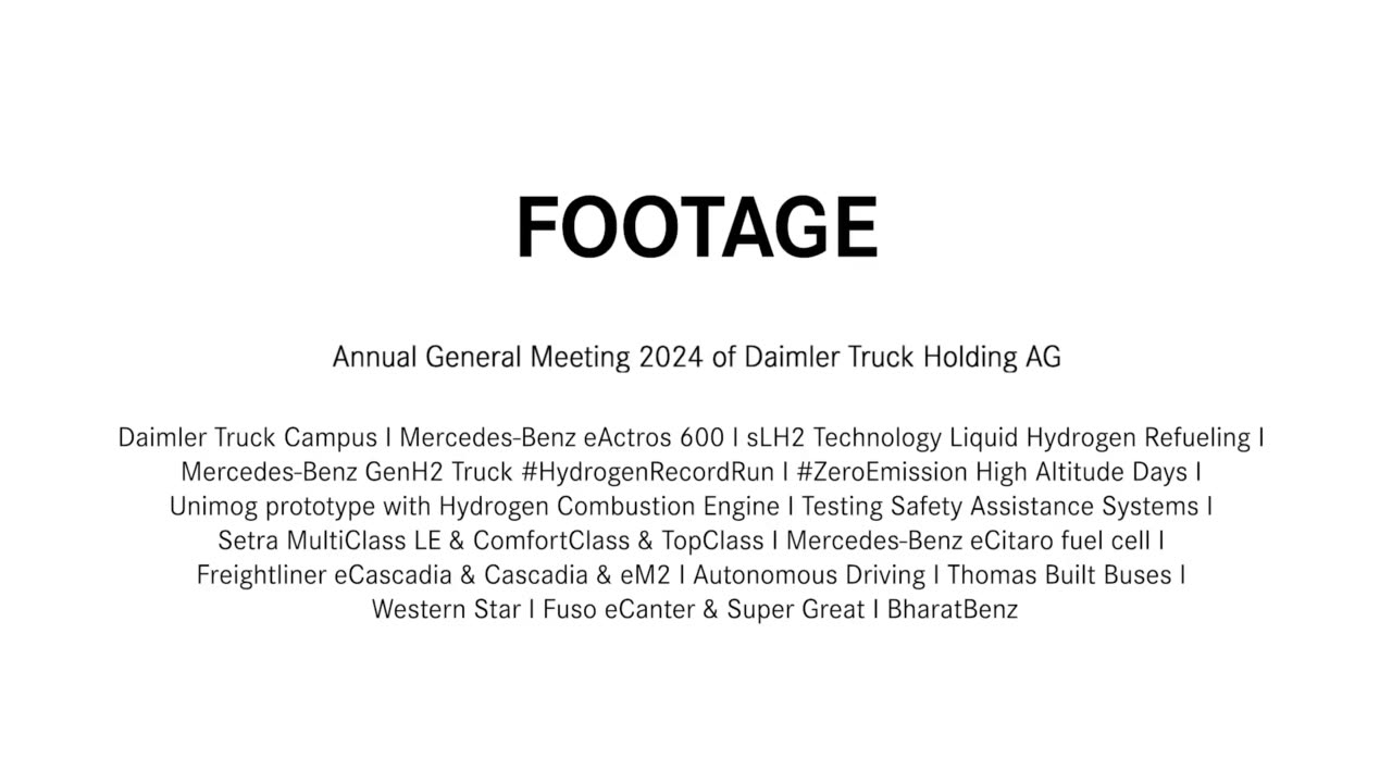 Nach Rekordjahr: Daimler Truck bekräftigt strategische Ambitionen auf der Hauptversammlung - Dividende in Höhe von 1,90 € je Aktie vorgeschlagen