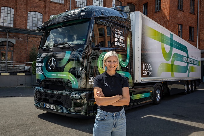 Startschuss für batterie-elektrischen Mega-Trip: eActros 600 auf dem Weg zu den nördlichsten und südlichsten Punkten Europas
