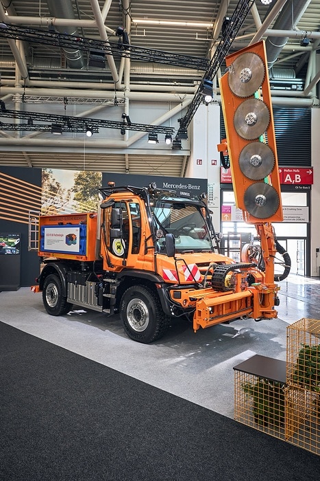 Profis im Forst: Neun Mercedes Benz Unimog zeigen ihr Können auf der KWF-Tagung in Schwarzenborn