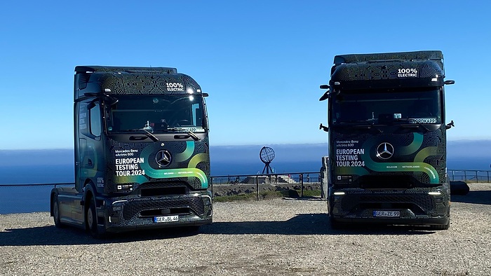 Electric European tour: eActros 600 test trucks complete the northernmost leg of the journey