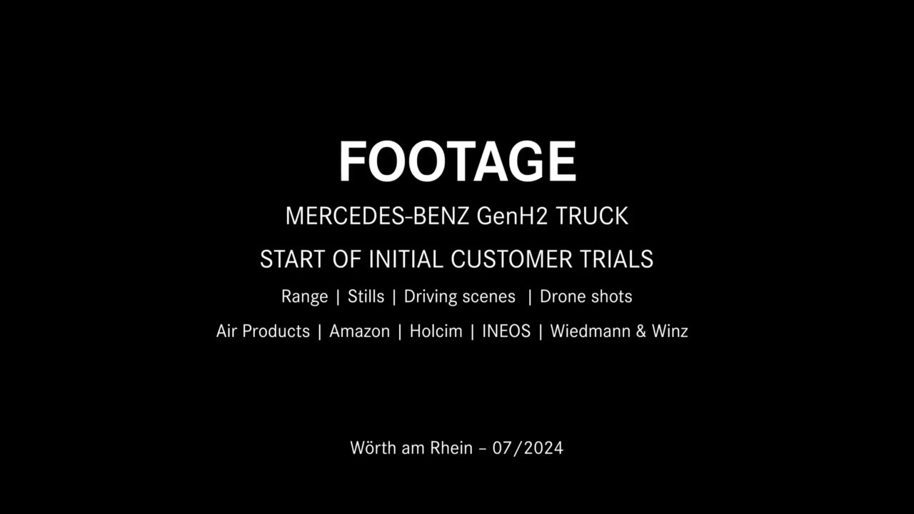 Fuel cell trucks deployed in real-life operations: start of initial customer trials with Mercedes-Benz GenH2 Trucks