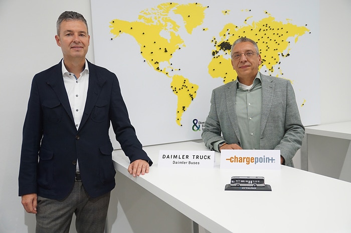 Daimler Buses and ChargePoint partner agree to deliver easy and seamless integration of high-quality vehicle data