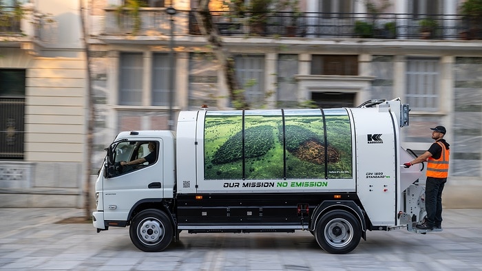 FUSO eCanter cleans up: 89 battery-electric trucks collect waste in Athens and Thessaloniki