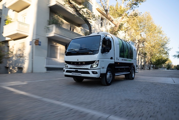 FUSO eCanter cleans up: 89 battery-electric trucks collect waste in Athens and Thessaloniki