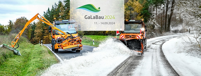 Unimog auf der GaLaBau 2024: Neue Systeme für die moderne Straßenunterhaltung